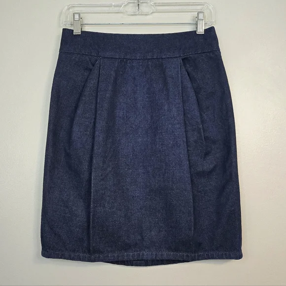 Marc By Marc Jacobs Dark Blue Denim Pencil Skirt, Size 2 ~ EUC - Picture 1 of 8